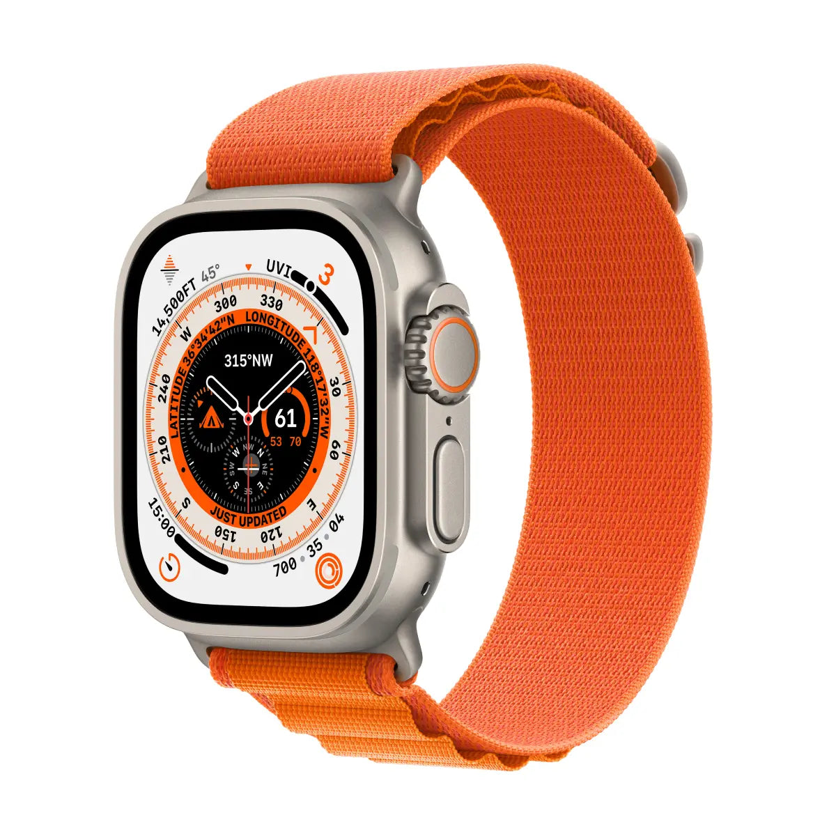 Apple Watch Ultra (49mm, Titanium Case with Orange Alpine Loop, GPS + Cell) - Pre Owned / 3 Month Warranty