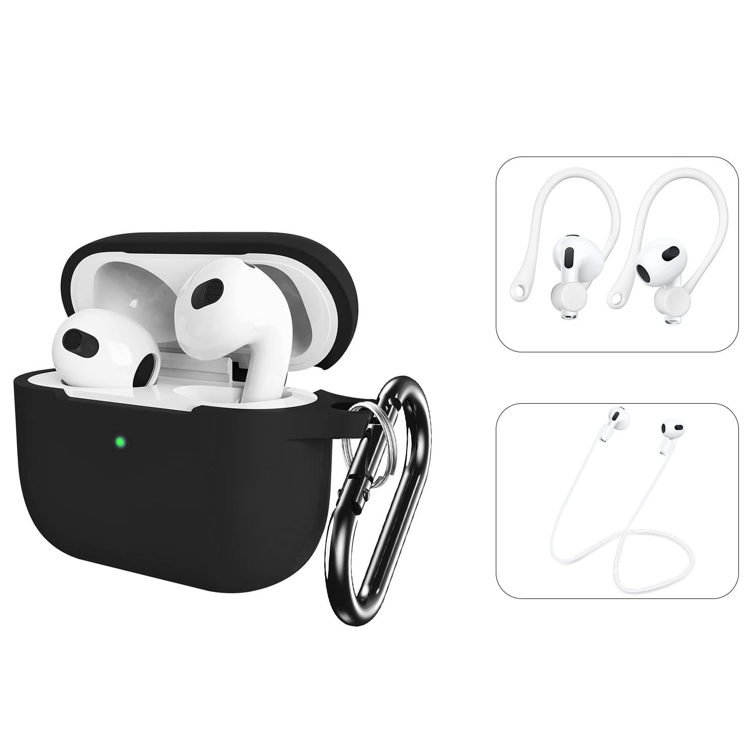 SaharaCase - Liquid Silicone Case - for Apple AirPods 3 - Black