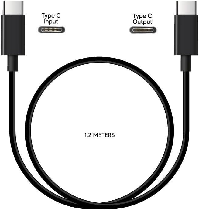 Toni Type C PD Fast Charging Cable 1.2 Meter Length Black - Damaged Packaging